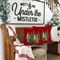 Christmas Pillow Covers 18x18 Inch Tree Christmas Decorations Velvet Red Christmas Throw Pillow Cases Xmas Christmas Decor Winter Decorative Pillows for Couch Holiday Soft Gold